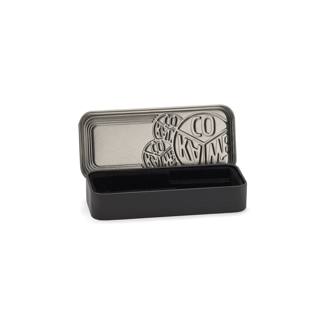 Kaweco Black Tin Box Short — side view