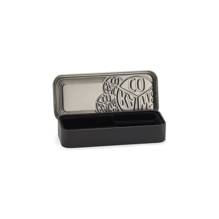 Kaweco Black Tin Box Short — side view