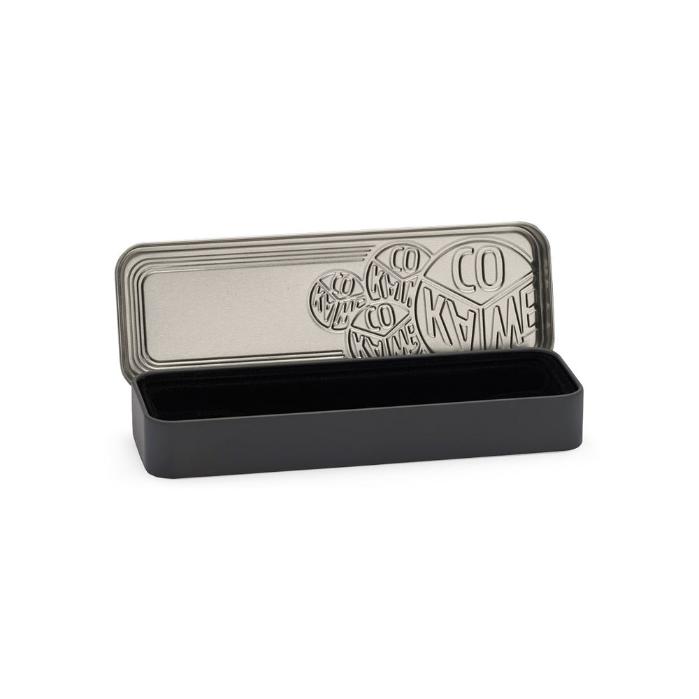 Kaweco Black Tin Box Long — side view