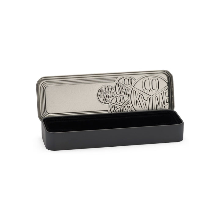 Kaweco Black Tin Box Long — side view