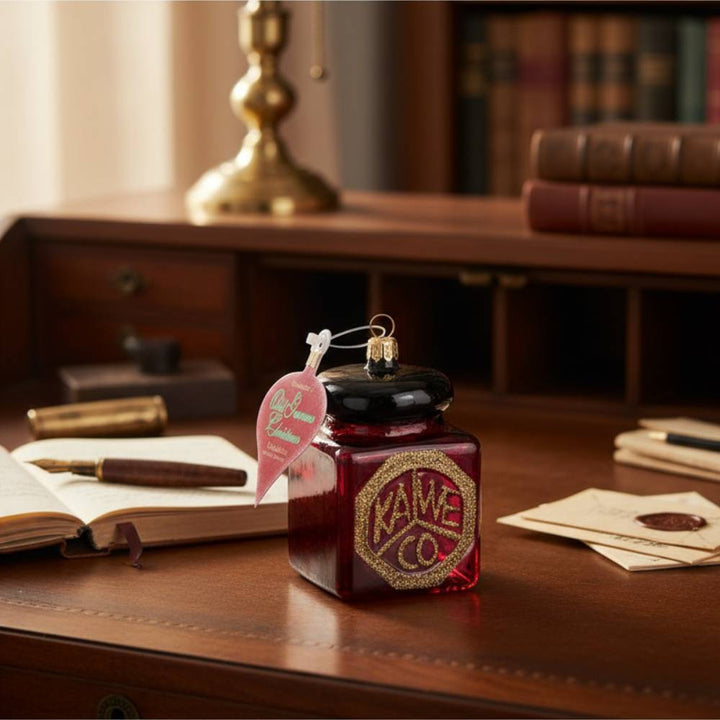 Kaweco Glass Ink Bottle Ornament - Bordeaux