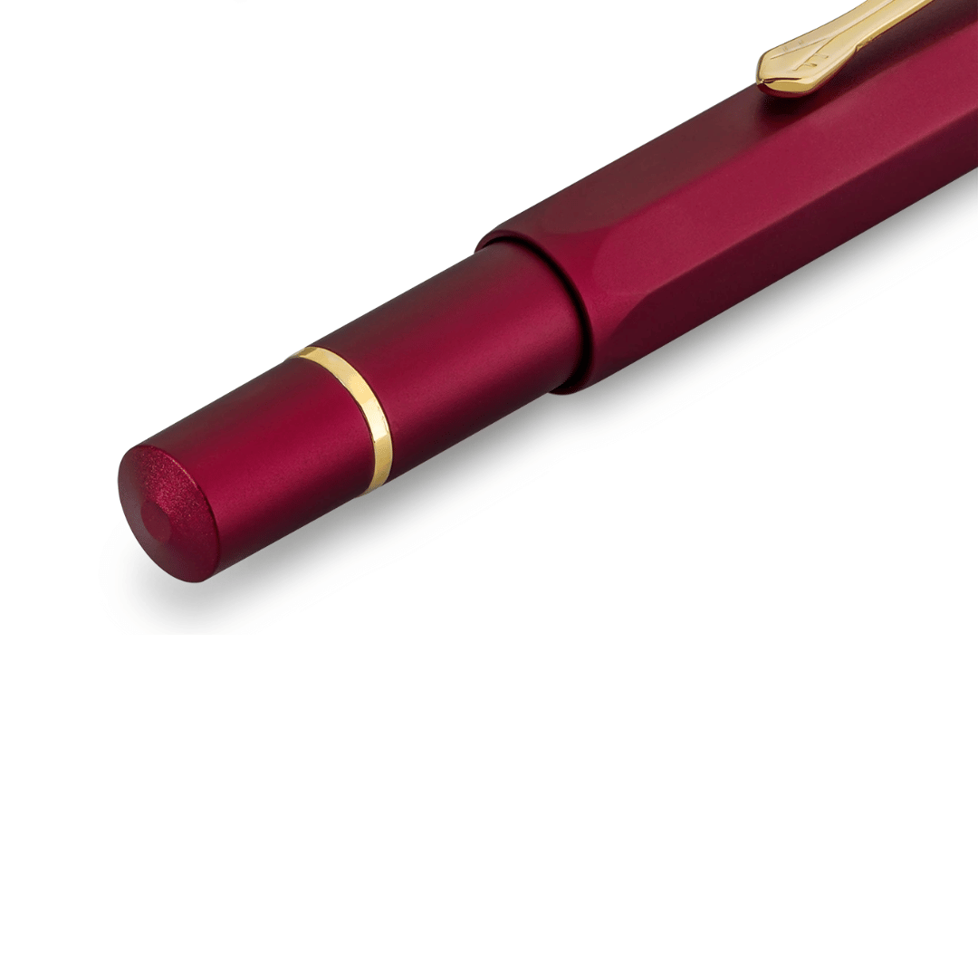 Kaweco Piston Sport AL Solo Fountain Pen - Bordeaux/Gold