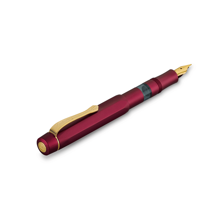 Kaweco Piston Sport AL Solo Fountain Pen - Bordeaux/Gold