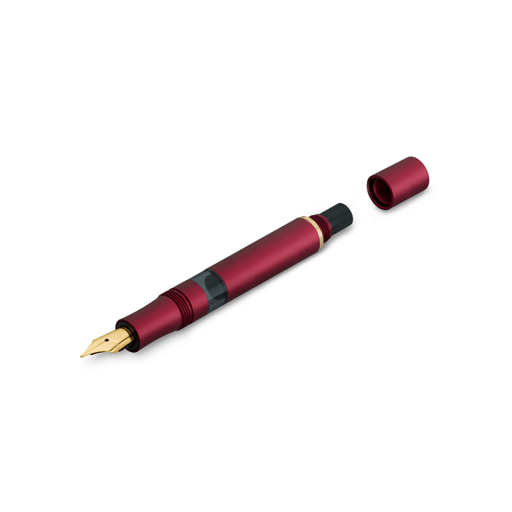 Kaweco Piston Sport AL Solo Fountain Pen - Bordeaux/Gold