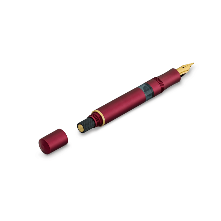 Kaweco Piston Sport AL Solo Fountain Pen - Bordeaux/Gold