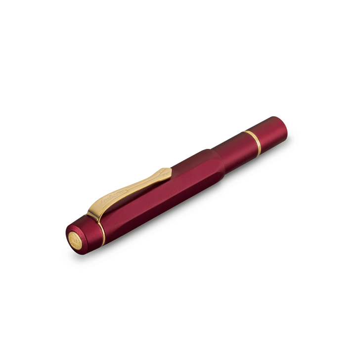 Kaweco Piston Sport AL Solo Fountain Pen - Bordeaux/Gold