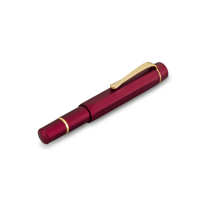 Kaweco Piston Sport AL Solo Fountain Pen - Bordeaux/Gold