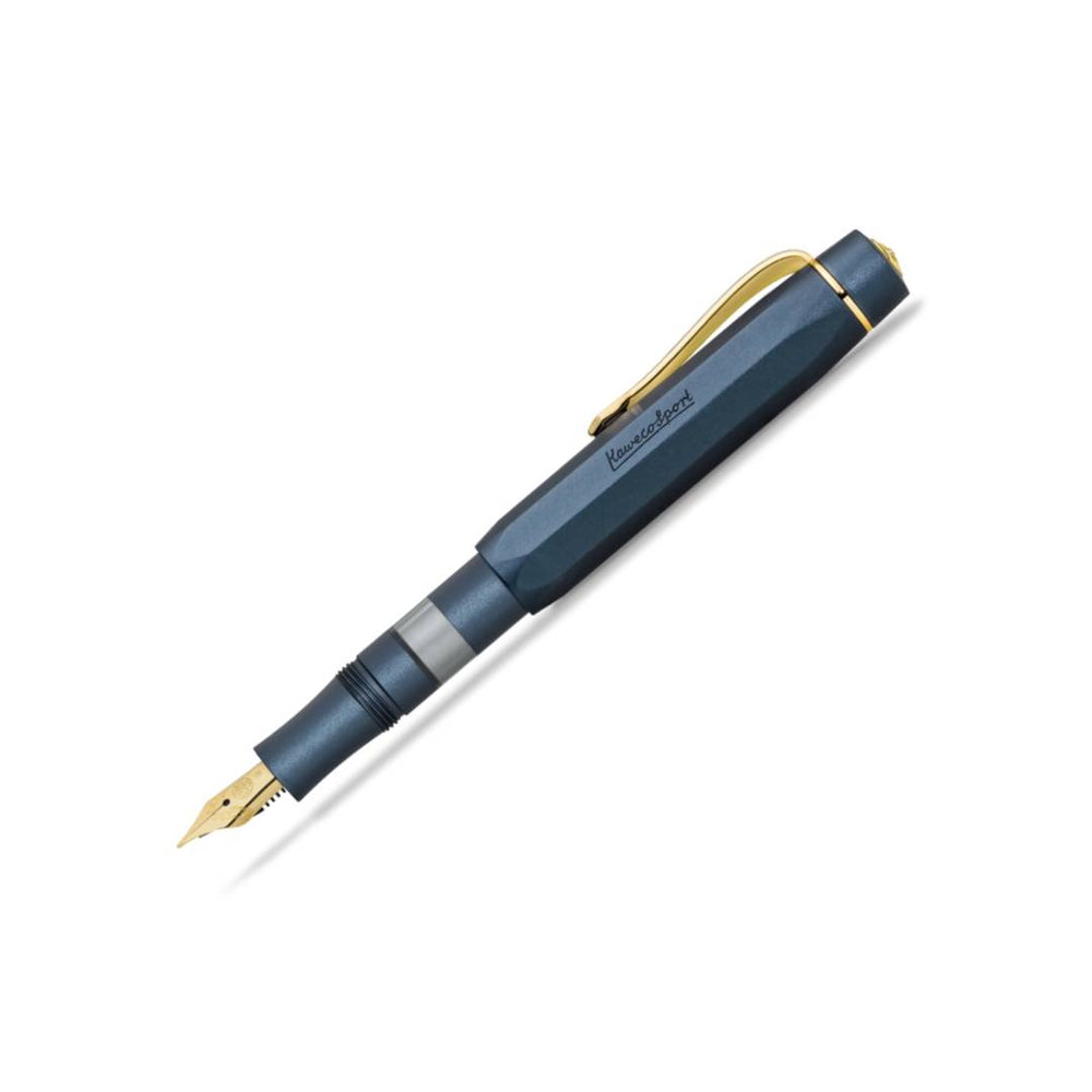Kaweco Piston Sport AL Solo Navy/ Gold FP Medium 11000414