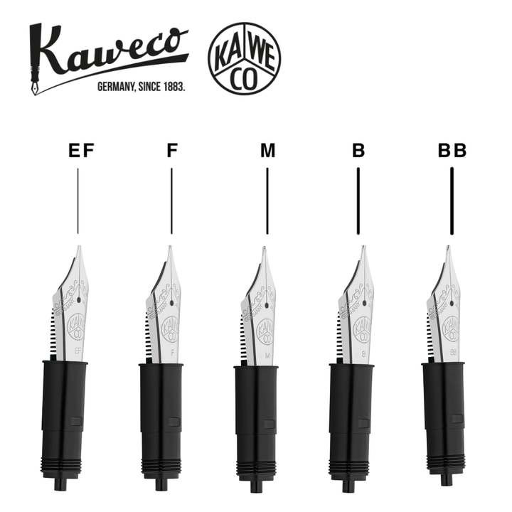 Kaweco Steel Nib 250 with thread — Kaweco fountain pen nib — replacement writing nib for fountain pens, at Cityluxe Singapore