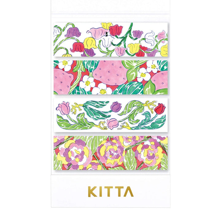 KITTA Masking Tape in Plant — KITTA masking tape — decorative paper tape for journaling and scrapbooking, at Cityluxe Singapore