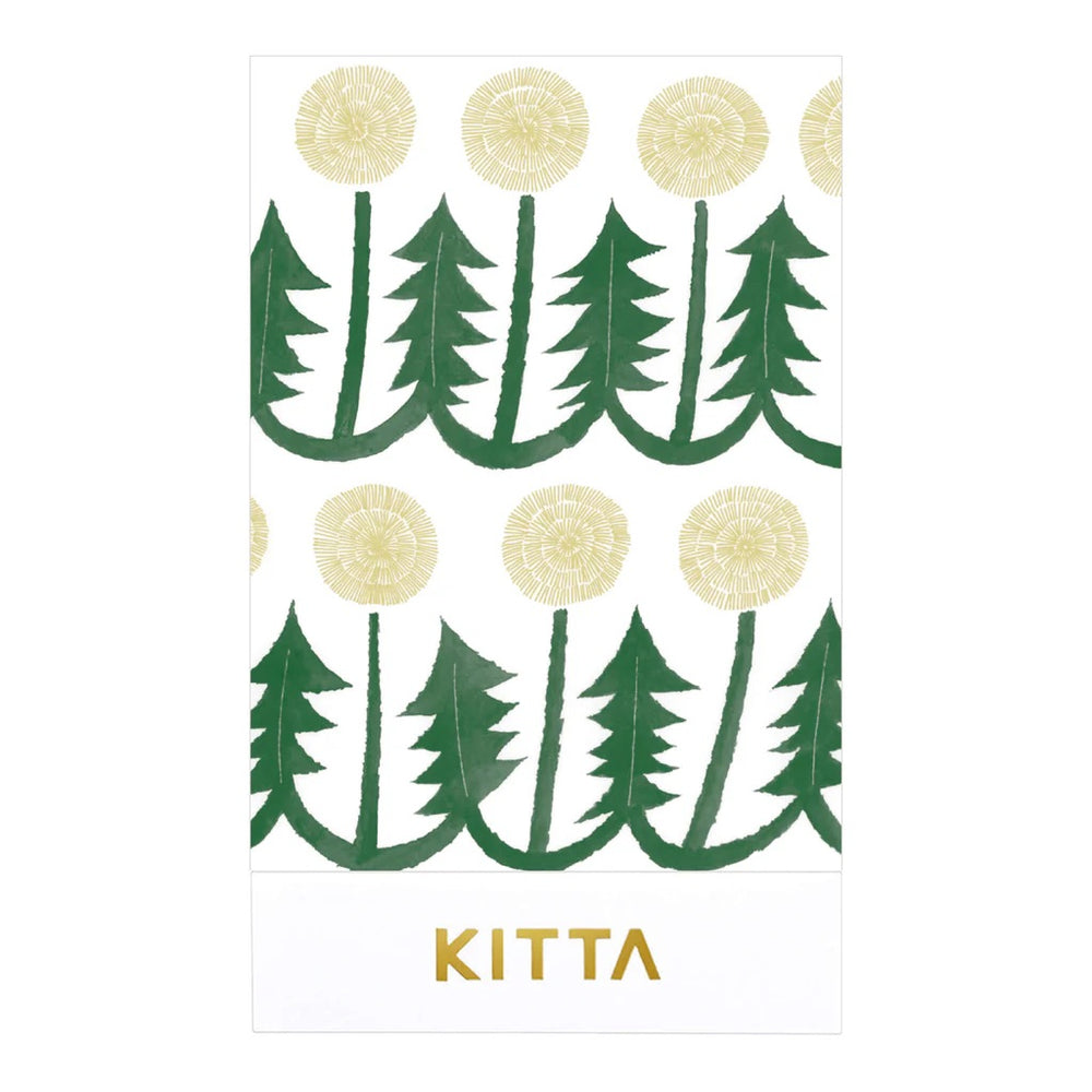 KITTA Masking Tape in Flower 8 — KITTA masking tape — decorative paper tape for journaling and scrapbooking, at Cityluxe Singapore