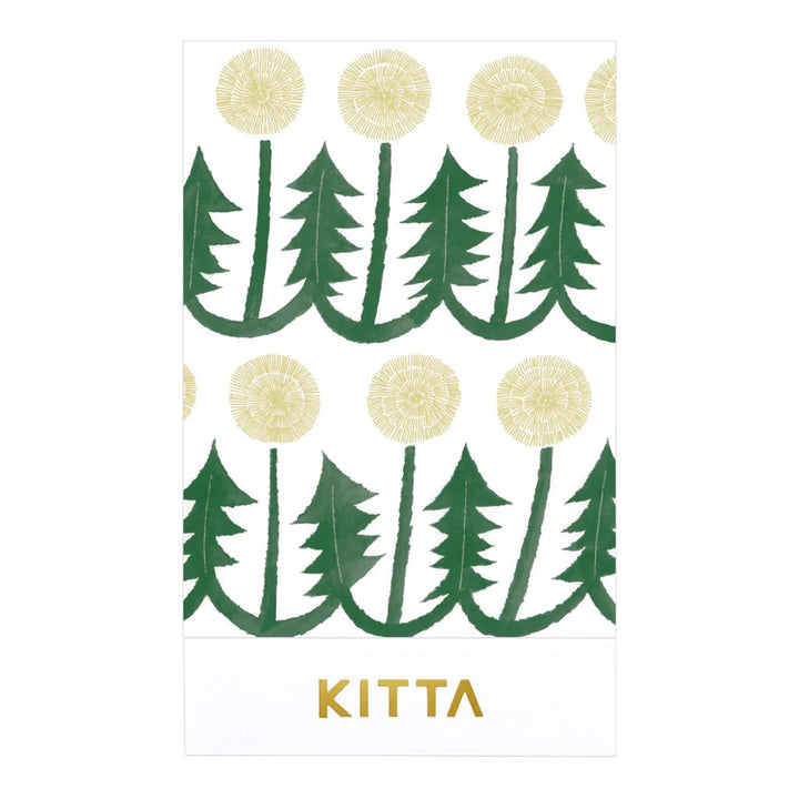KITTA Masking Tape in Flower 8 — KITTA masking tape — decorative paper tape for journaling and scrapbooking, at Cityluxe Singapore