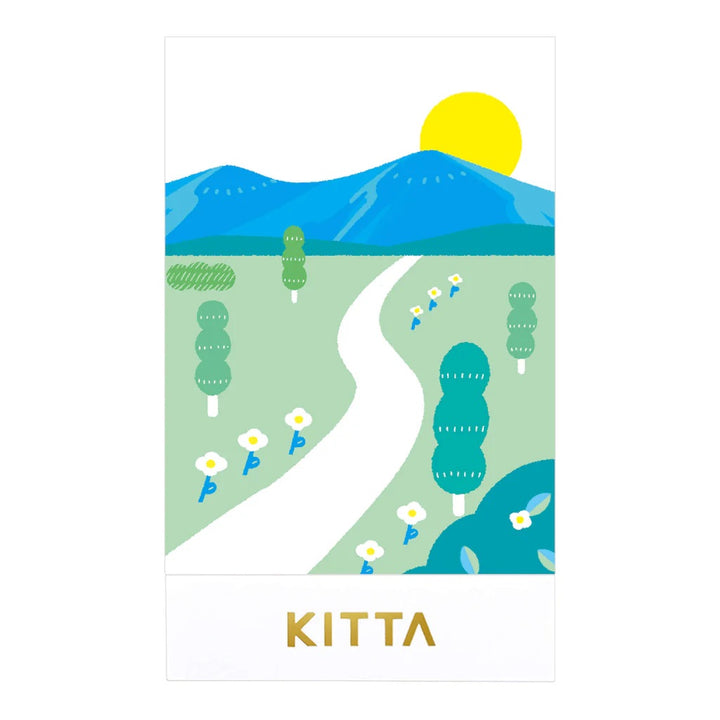 KITTA Masking Tape in Clear Uraraka (Gold Foil) — KITTA masking tape — decorative paper tape for journaling and scrapbooking, at Cityluxe Singapore