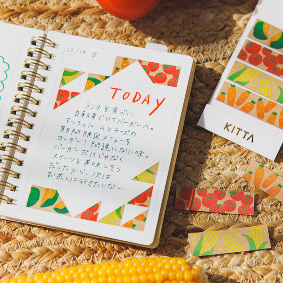 KITTA Special - Washi Tape Vegetables – usage example