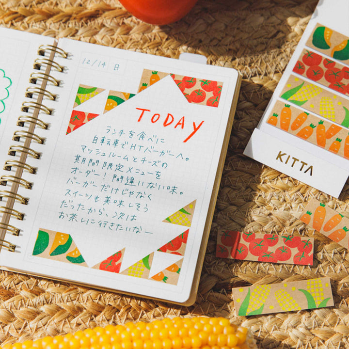 KITTA Special - Washi Tape Vegetables – usage example