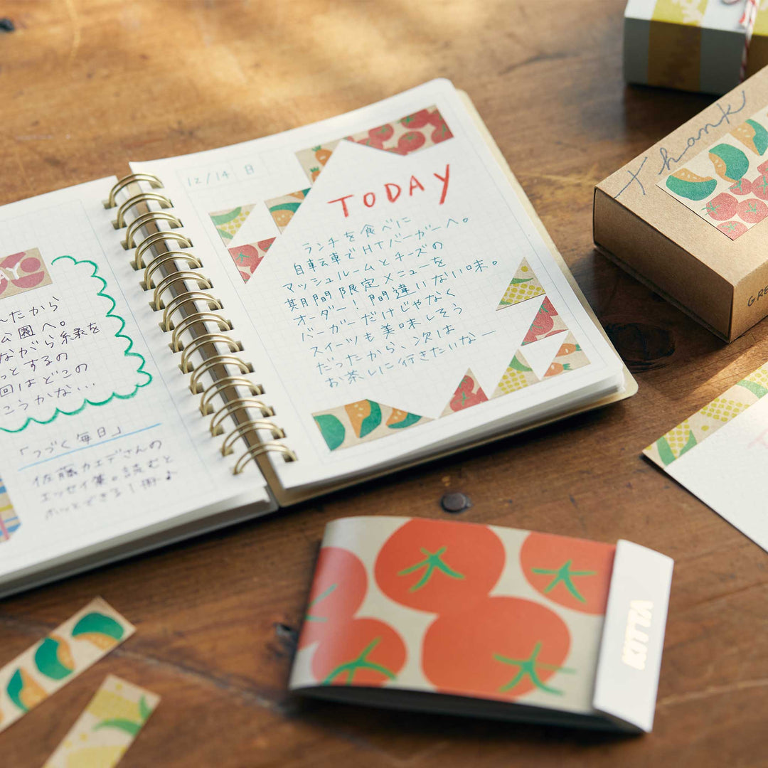 KITTA Special - Washi Tape Vegetables – usage example