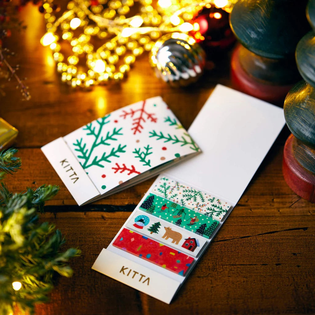 KITTA Limited Edition Masking Tape in Christmas — KITTA masking tape — decorative paper tape for journaling and scrapbooking, at Cityluxe Singapore
