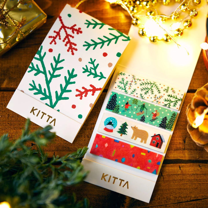 KITTA Limited Edition Masking Tape in Christmas — KITTA masking tape — decorative paper tape for journaling and scrapbooking, at Cityluxe Singapore