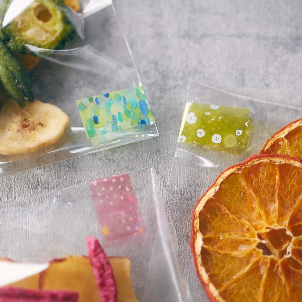 KITTA Masking Tape in Clear Flower — KITTA masking tape — decorative paper tape for journaling and scrapbooking, at Cityluxe Singapore