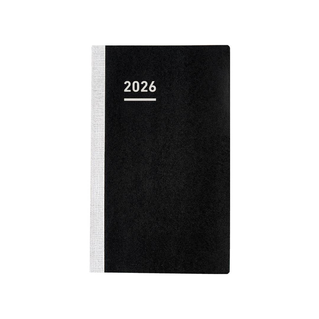 The Jibun Techo Biz 2026 Mini Diary B6 Slim Refill featuring premium MIO paper and a lay-flat design perfect for managing your schedule while staying inspired.