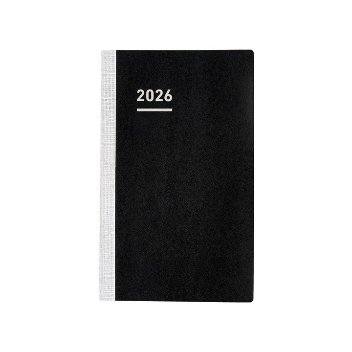 The Jibun Techo Biz 2026 Mini Diary B6 Slim Refill featuring premium MIO paper and a lay-flat design perfect for managing your schedule while staying inspired.