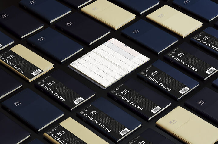 The Jibun Techo Biz 2026 Mini Diary B6 Slim Refill featuring premium MIO paper and a lay-flat design perfect for managing your schedule while staying inspired.