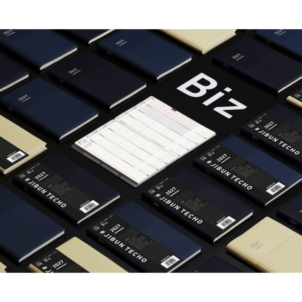 Kokuyo Jibun Techo Biz 2027 A5 and B6 Mini Slim Planner