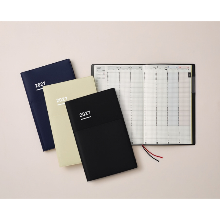Kokuyo Jibun Techo Biz 2027 A5 and B6 Mini Slim Planner