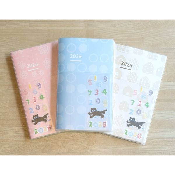 이미지를 갤러리 뷰어에 로드 , Jibun Techno Days 2026 A5 Slim Diary featuring a central 24-hour timeline. Perfect for those who want to manage multiple aspects of life in one book and love to write extensively.
