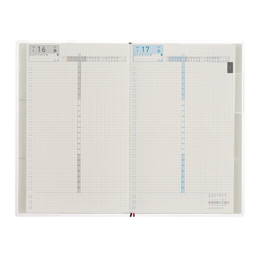 Kokuyo Jibun Techo DAYs Mini 2027 B6 Slim Diary - Gray [Pre-Order]
