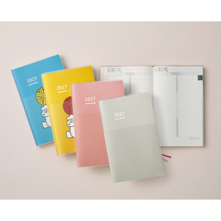 Kokuyo Jibun Techo DAYs 2027 A5 Slim Diary - Gray [Pre-Order]