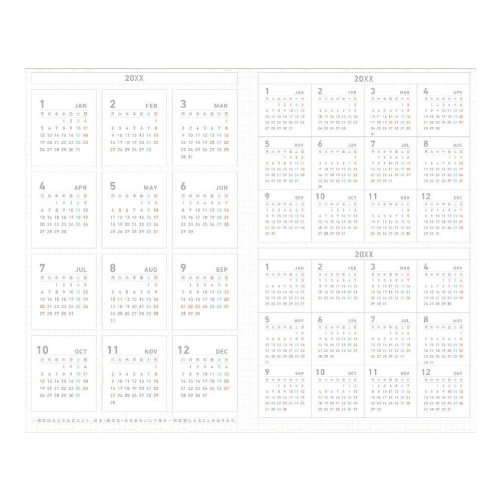 Kokuyo Jibun Techo Diary 2027 B6 Mini Slim Planner - White [Pre-Order]