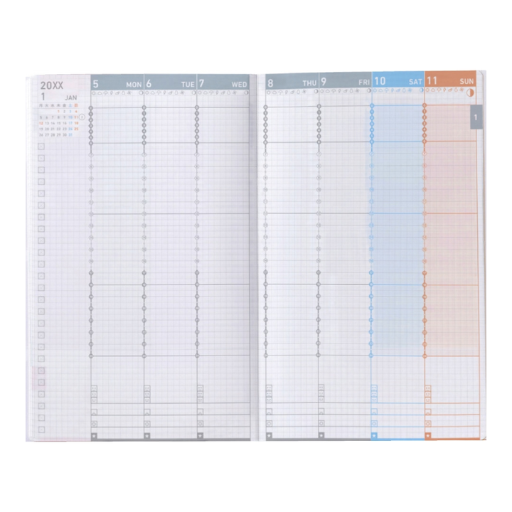 Kokuyo Jibun Techo Diary 2027 B6 Mini Slim Planner - White [Pre-Order]