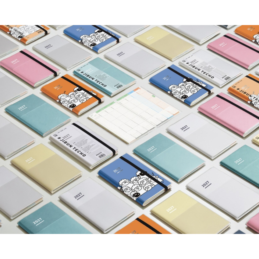 Kokuyo Jibun Techo Diary 2027 B6 Mini Slim Planner - White [Pre-Order]