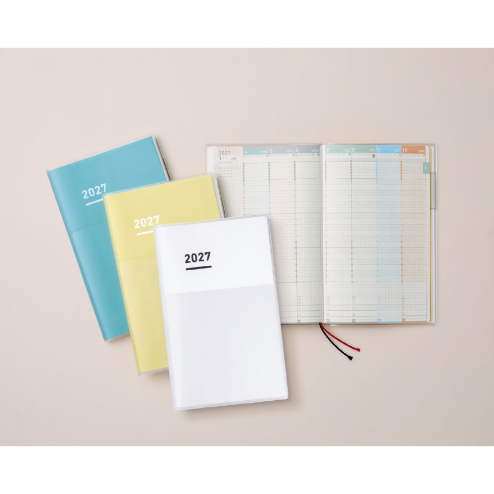 Kokuyo Jibun Techo Diary 2027 A5 Slim Planner - White [Pre-Order]