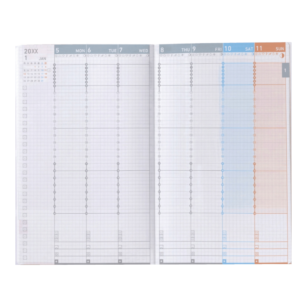 Kokuyo Jibun Techo First Kit DIARY + LIFE + IDEA 2027 A5 Slim - Orange Sheep [Pre-Order]