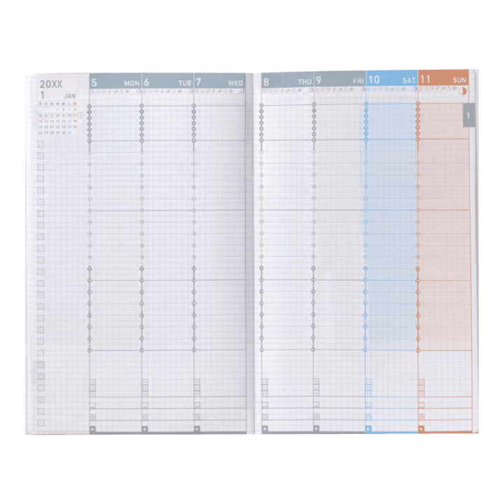 Kokuyo Jibun Techo First Kit DIARY + LIFE + IDEA 2027 A5 Slim - Orange Sheep [Pre-Order]