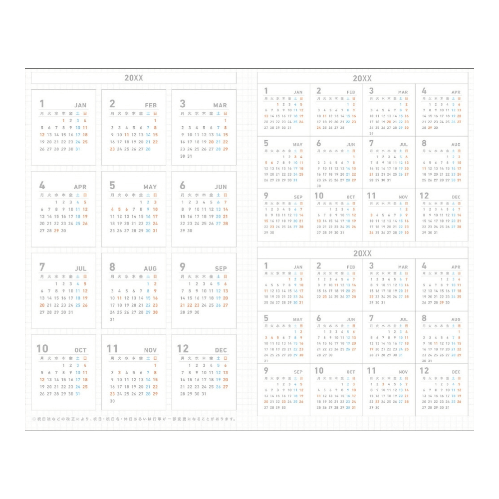 Kokuyo Jibun Techo First Kit DIARY + LIFE + IDEA 2027 A5 Slim - Orange Sheep [Pre-Order]