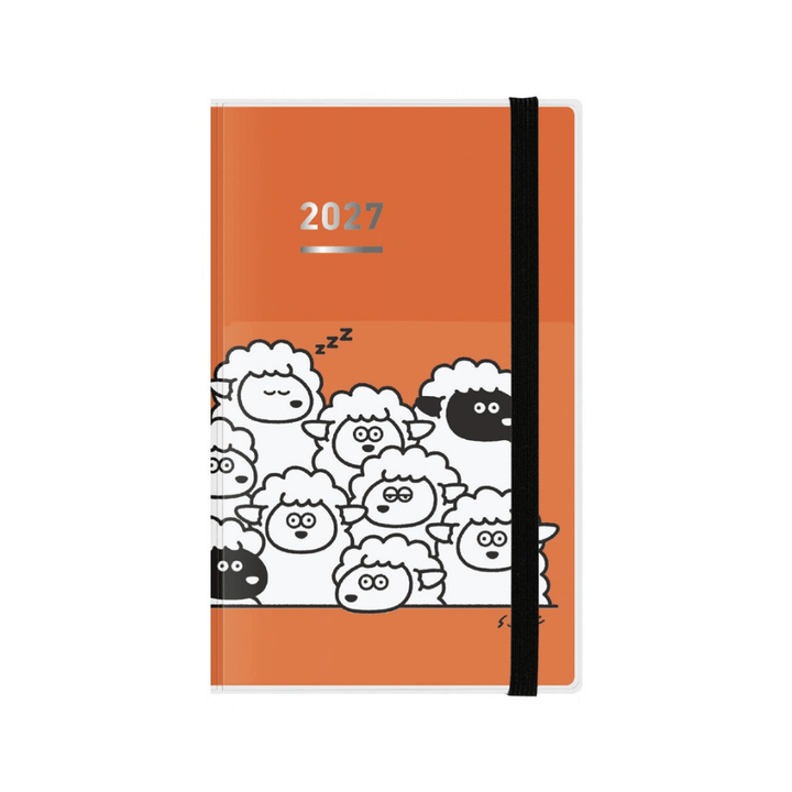 Kokuyo Jibun Techo First Kit DIARY + LIFE + IDEA 2027 A5 Slim - Orange Sheep [Pre-Order]
