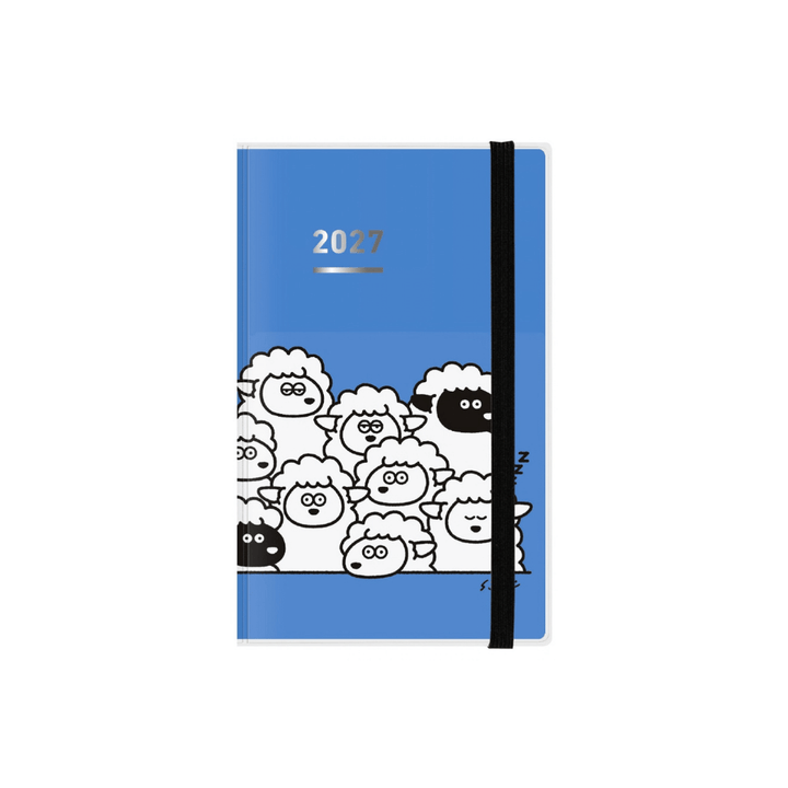Kokuyo Jibun Techo First Kit DIARY + LIFE + IDEA 2027 B6 Mini Slim - Blue Sheep [Pre-Order]