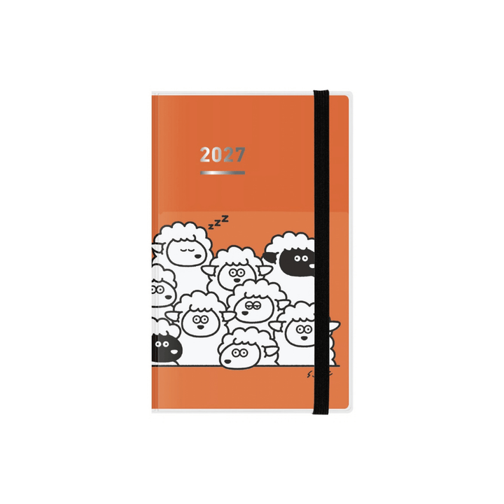 Kokuyo Jibun Techo First Kit DIARY + LIFE + IDEA 2027 B6 Mini Slim - Orange Sheep [Pre-Order]