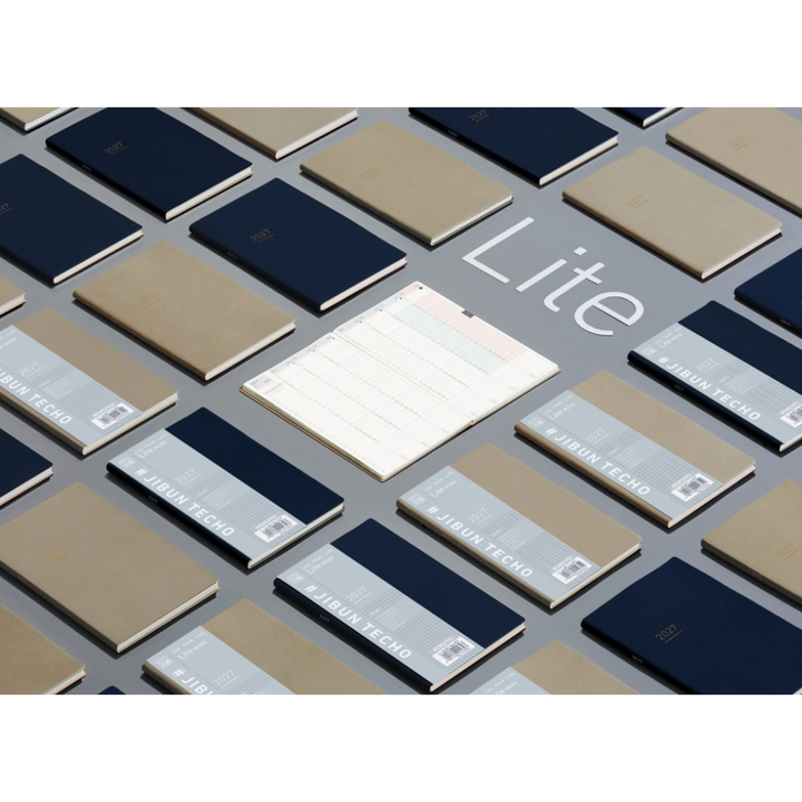 Kokuyo Jibun Techo Lite 2027 Mini B6 Slim Diary - Beige [Pre-Order]