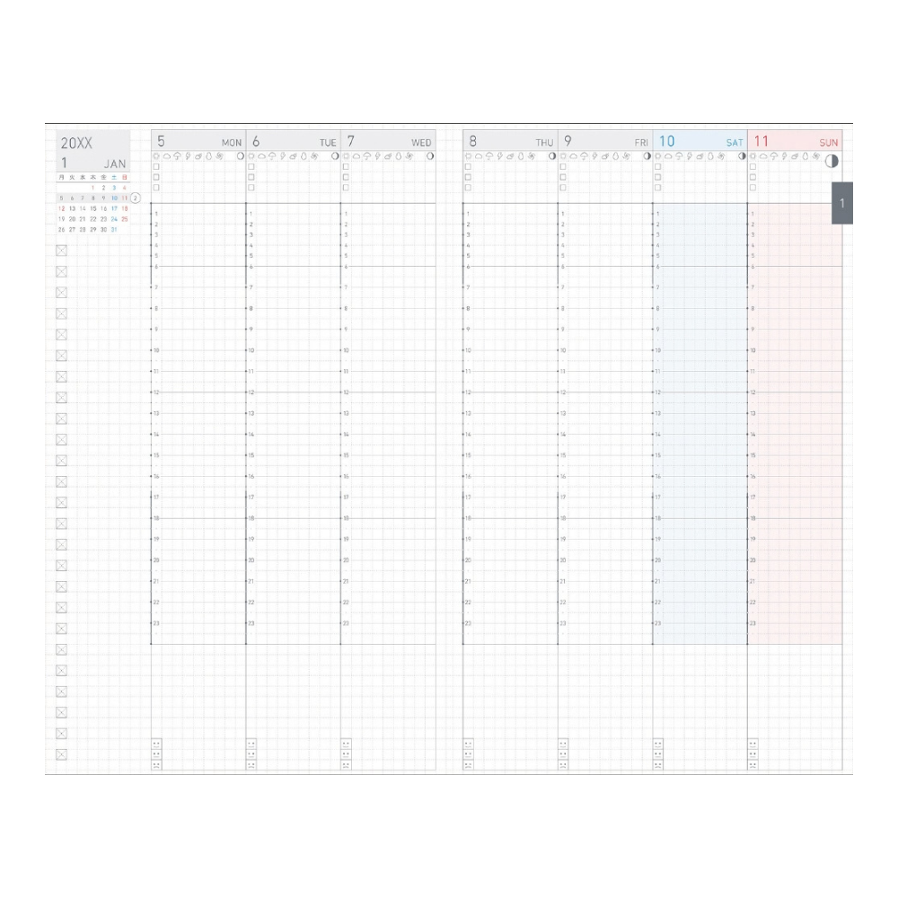 Kokuyo Jibun Techo Lite 2027 Mini B6 Slim Diary - Beige [Pre-Order]