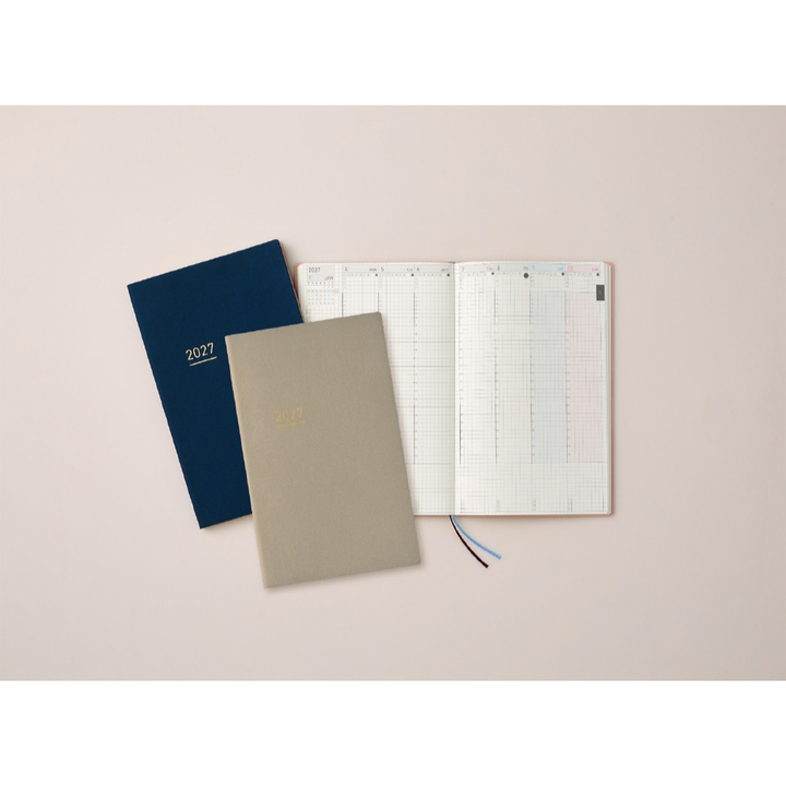 Kokuyo Jibun Techo Lite 2027 Mini B6 Slim Diary - Beige [Pre-Order]