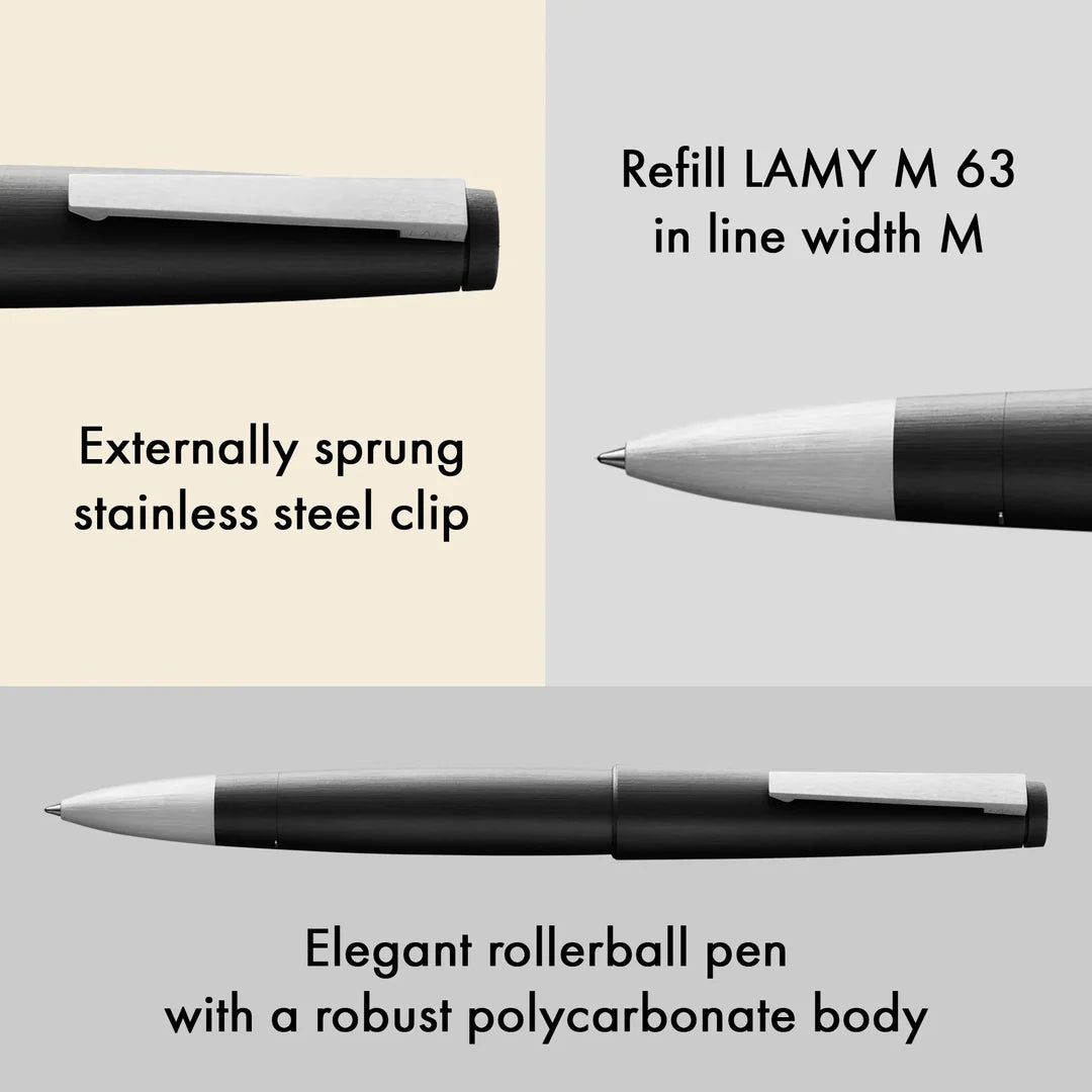 Lamy 2000 Rollerball Pen Black – detail view