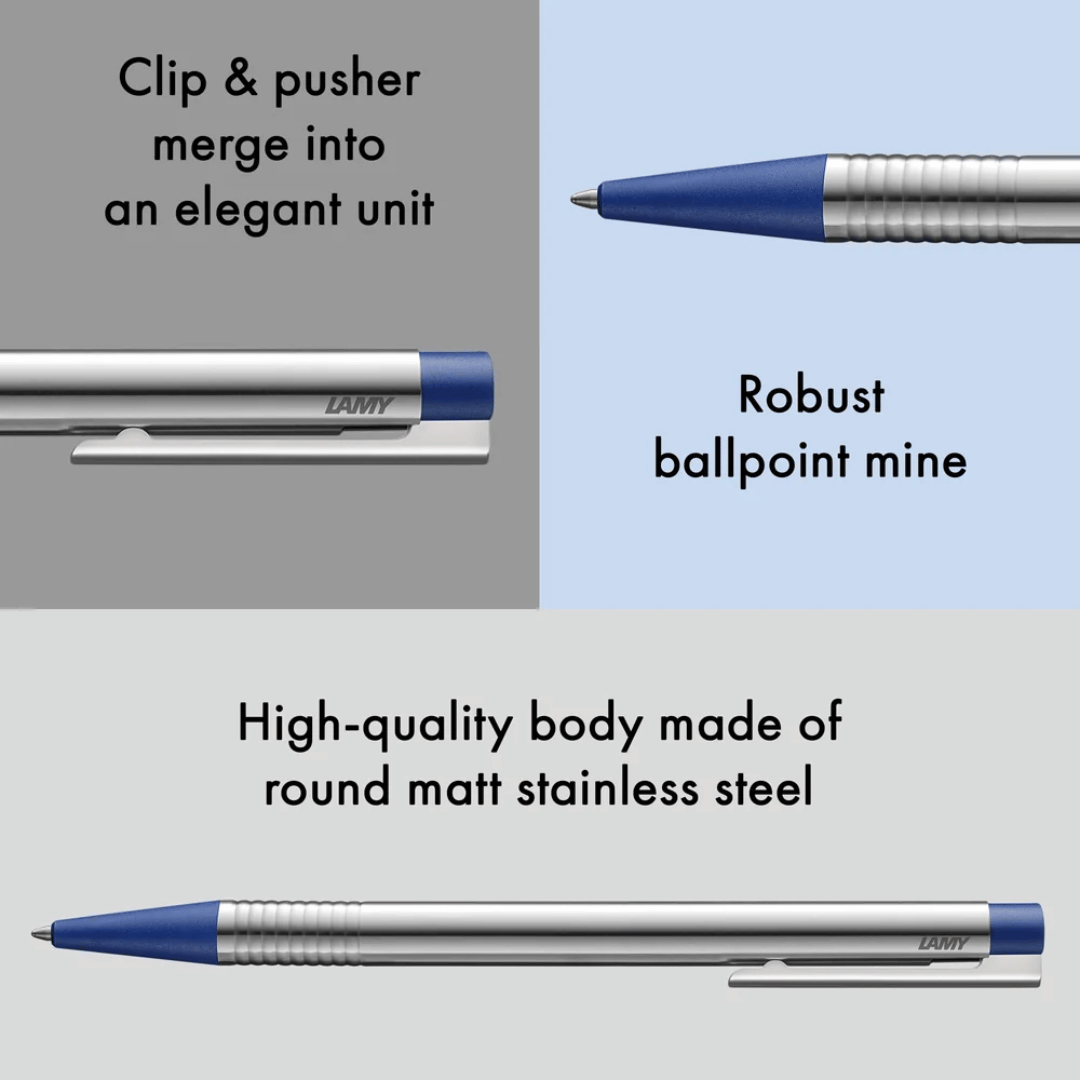 Lamy Logo Ballpoint Pen Matt Blue