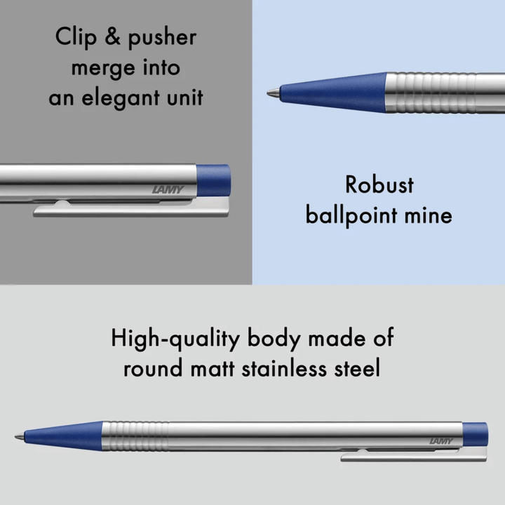 Lamy Logo Ballpoint Pen Matt Blue