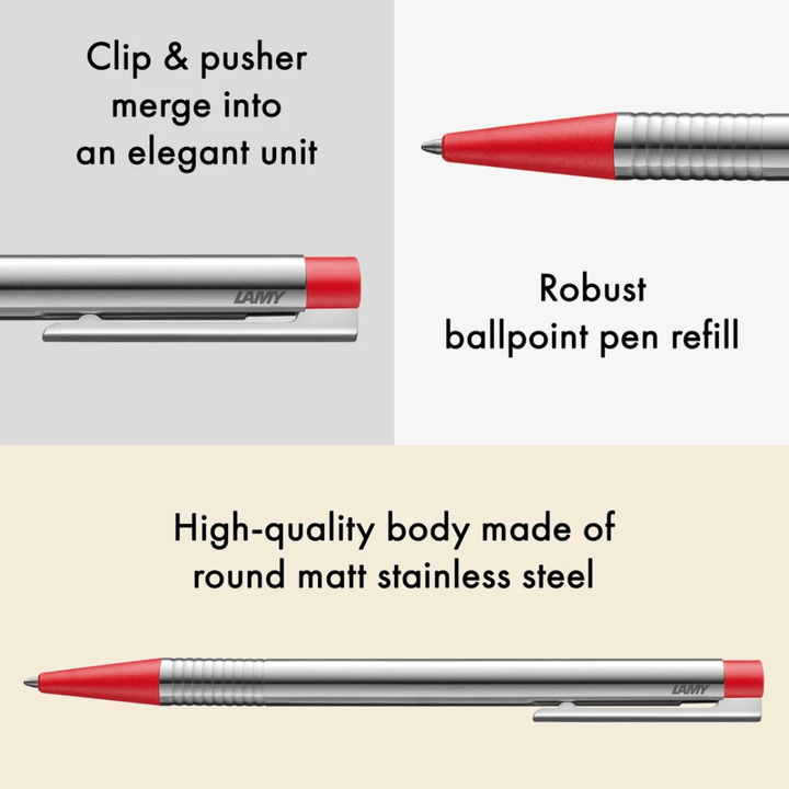 Lamy Logo Ballpoint Pen Matt Red