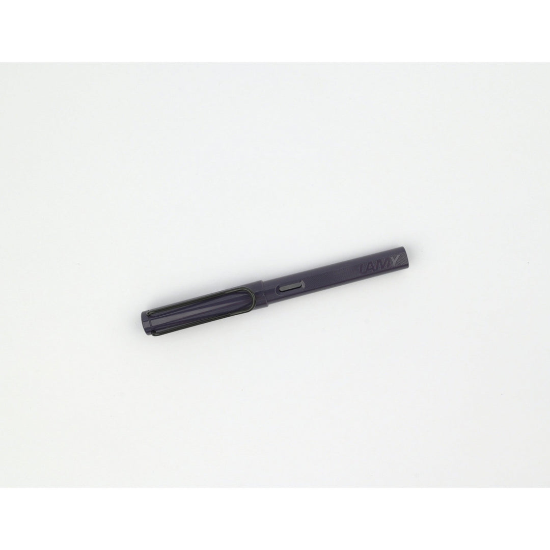 LAMY Safari Fountain Pen Meteora special edition 2026 - uncapped, angled view