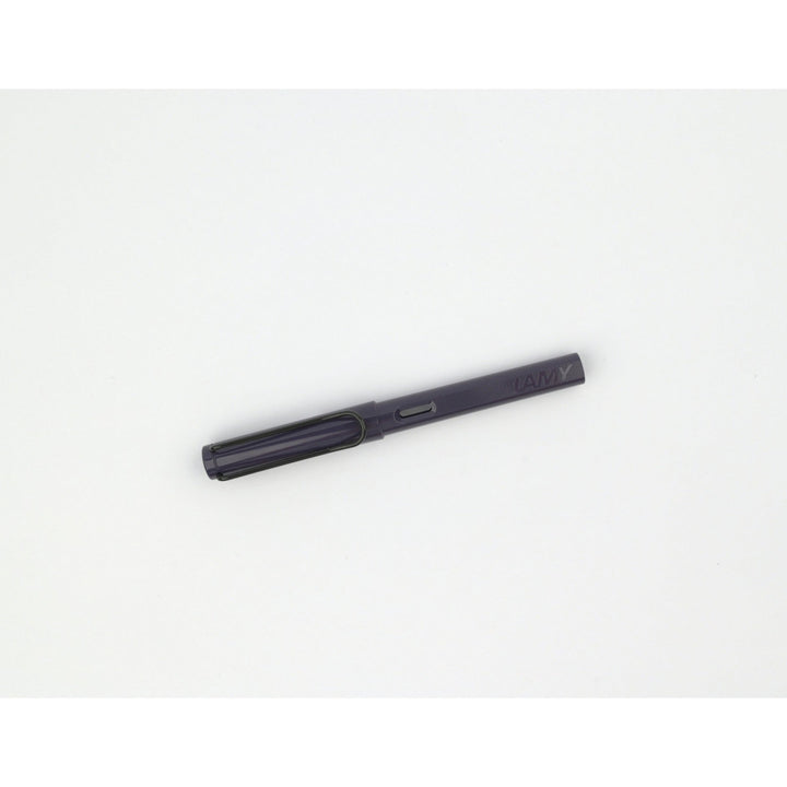 LAMY Safari Fountain Pen Meteora special edition 2026 - uncapped, angled view